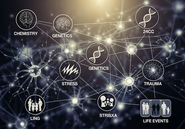 Faktor-faktor yang saling berkaitan yang mempengaruhi kesihatan mental dan depresi