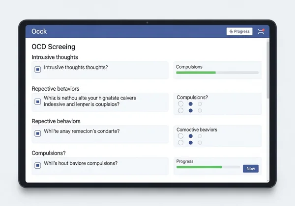 Online OCD screening test interface questions
