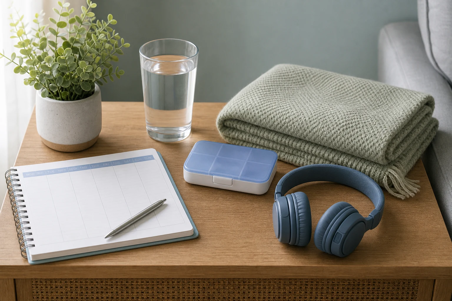 Calm home support routine