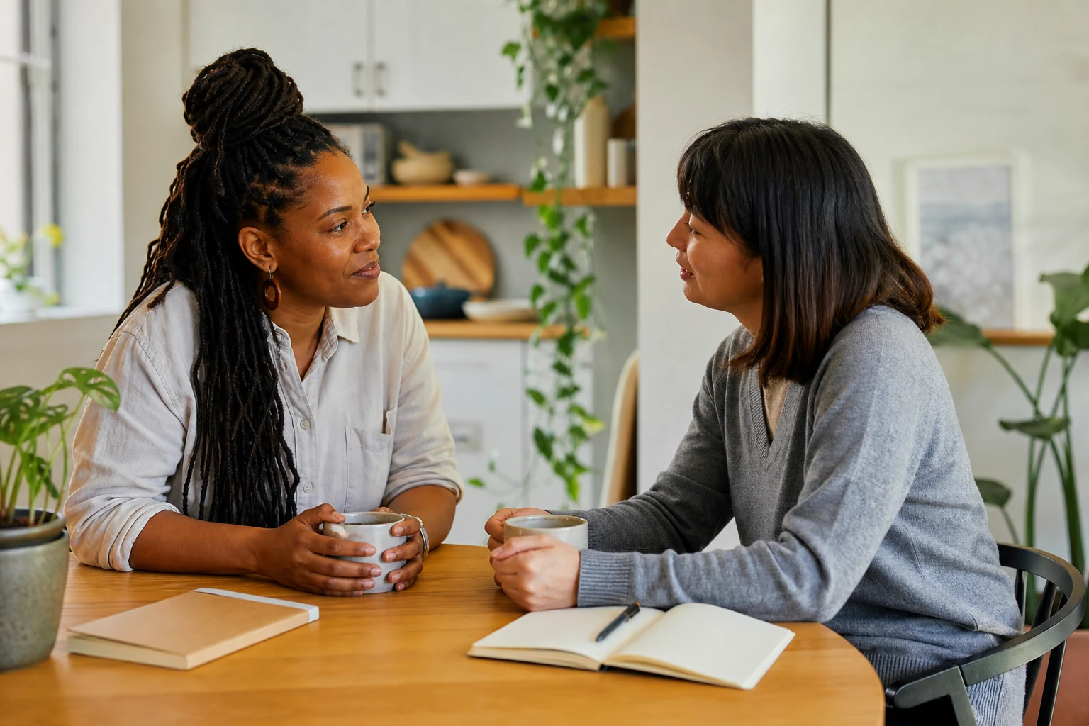 Gentle check-in conversation